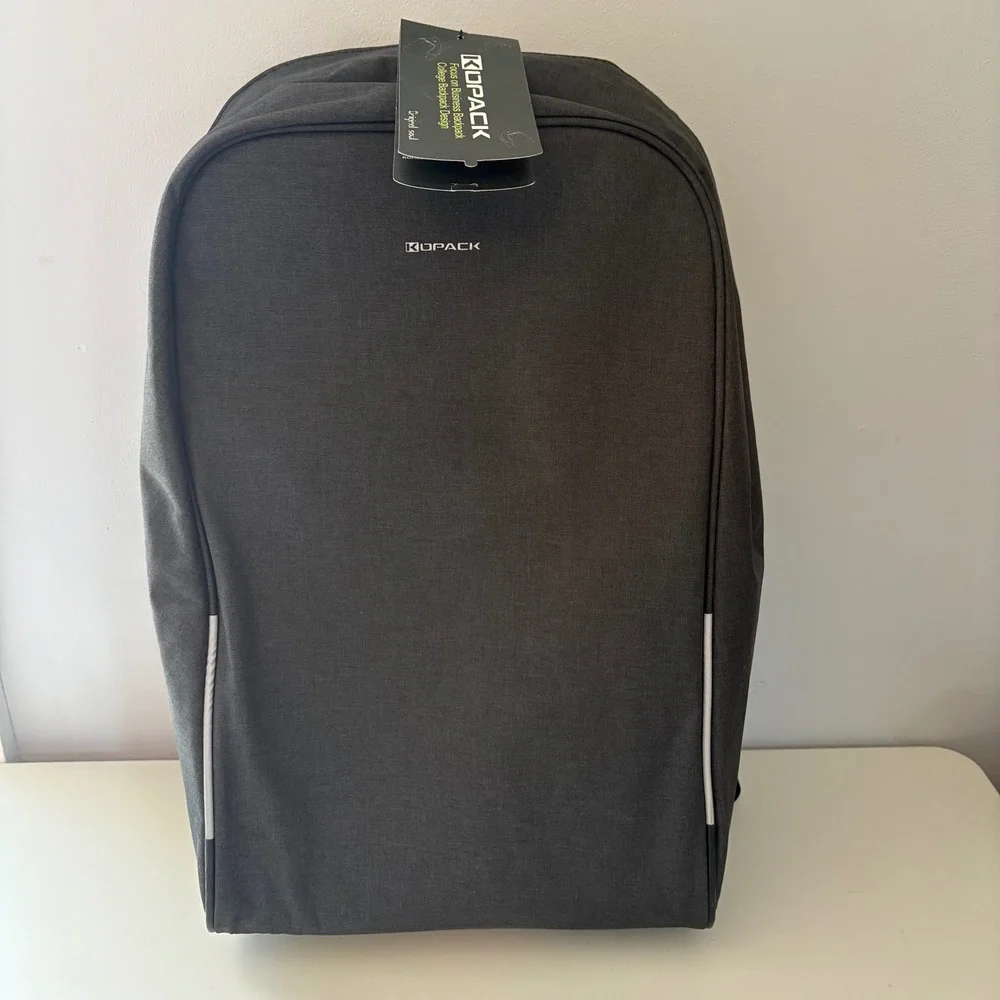 NEW KOPACK Backpack Gray Business Laptop Anti Theft Travel Daypack Fit USB